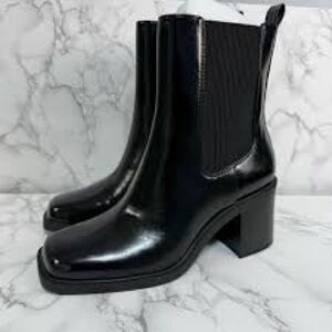 INC International Concepts Shiny Black Mapiya Boots